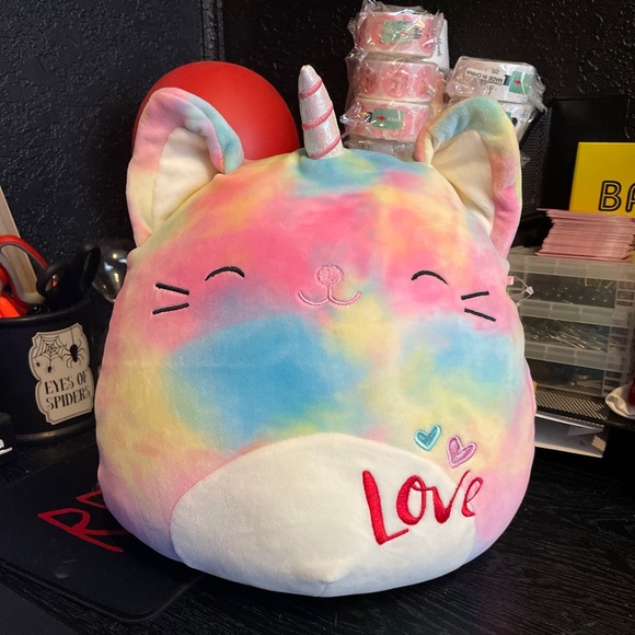 Squishmallow Cali the Caticorn Pink Tie dye Squishmallow 14” - Picture 8 of 8
